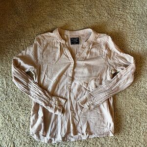 Blush Long Sleeve Henley Shirt